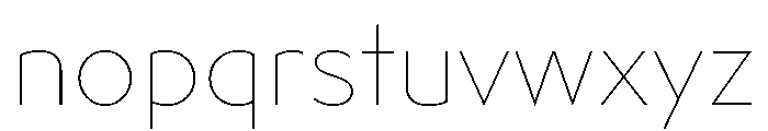 Adjunct Thin Font LOWERCASE