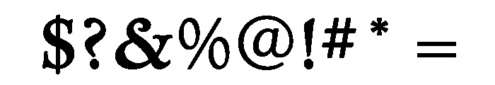 Administer Bold Font OTHER CHARS