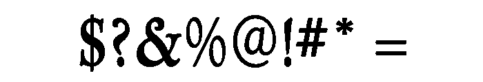 Administer Condensed Bold Font OTHER CHARS