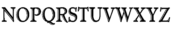 Administer Condensed Handtooled Font UPPERCASE