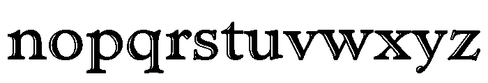Administer Handtooled Font LOWERCASE