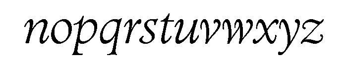 Administer Light Italic Font LOWERCASE