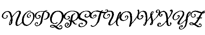 Adorn Bouquet Regular Font UPPERCASE
