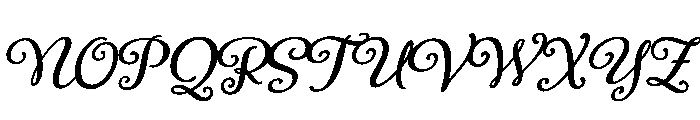 Adorn Bouquet Smooth Font UPPERCASE