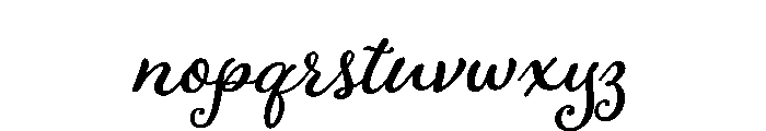 Adorn Bouquet Smooth Font LOWERCASE