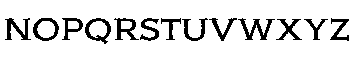 Adorn Copperplate Regular Font LOWERCASE