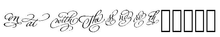 Adorn Design Elements Catchwords Font UPPERCASE