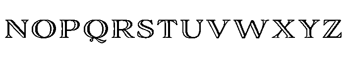 Adorn Engraved Expanded Smooth Font LOWERCASE