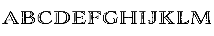 Adorn Engraved Expanded Font UPPERCASE