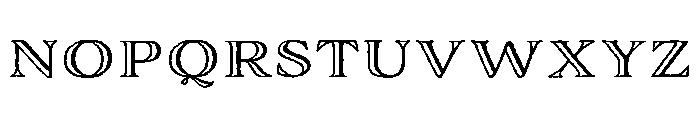 Adorn Engraved Expanded Font LOWERCASE