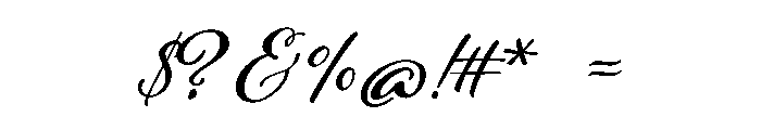 Adorn Garland Smooth Font OTHER CHARS