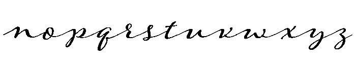 Adorn Garland Smooth Font LOWERCASE
