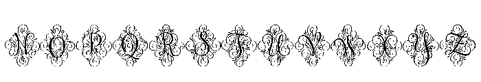 Adorn Monogram Solo Smooth Font UPPERCASE