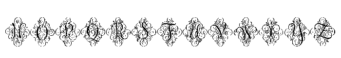 Adorn Monogram Solo Smooth Font LOWERCASE