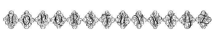 Adorn Monogram Solo Font LOWERCASE