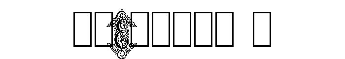 Adorn Monogram Trio Font OTHER CHARS