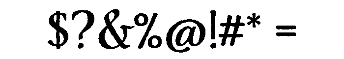 Adorn Roman Regular Font OTHER CHARS