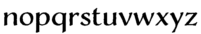 Adorn Roman Regular Font LOWERCASE