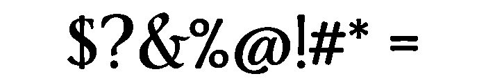 Adorn Roman Smooth Font OTHER CHARS