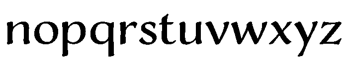 Adorn Roman Smooth Font LOWERCASE
