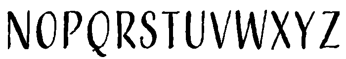 Adorn Sans Condensed Regular Font LOWERCASE