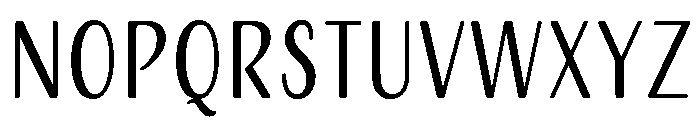 Adorn Sans Condensed Smooth Font UPPERCASE