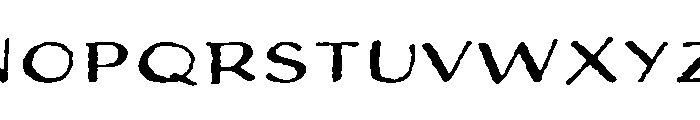 Adorn Sans Expanded Regular Font LOWERCASE