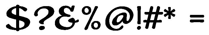 Adorn Sans Expanded Smooth Font OTHER CHARS