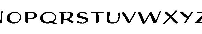 Adorn Sans Expanded Smooth Font UPPERCASE