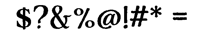 Adorn Serif Regular Font OTHER CHARS