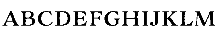 Adorn Serif Regular Font UPPERCASE