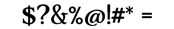 Adorn Serif Smooth Font OTHER CHARS