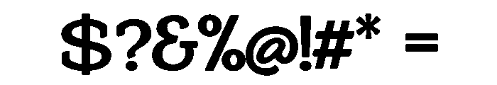 Adorn Slab Serif Bold Smooth Font OTHER CHARS