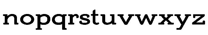 Adorn Slab Serif Bold Smooth Font LOWERCASE