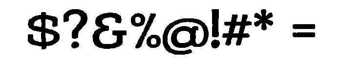 Adorn Slab Serif Bold Font OTHER CHARS