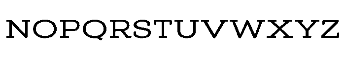 Adorn Slab Serif Regular Smooth Font UPPERCASE