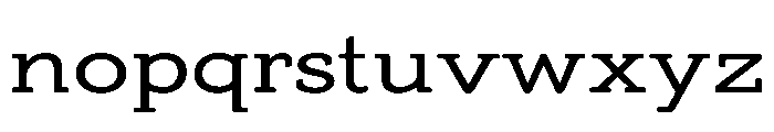 Adorn Slab Serif Regular Smooth Font LOWERCASE