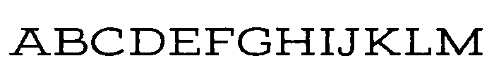 Adorn Slab Serif Regular Font UPPERCASE