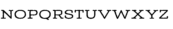 Adorn Slab Serif Regular Font UPPERCASE