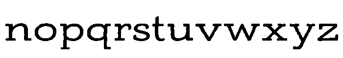 Adorn Slab Serif Regular Font LOWERCASE