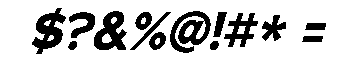 Adrianna Bold Italic Font OTHER CHARS