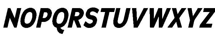 Adrianna Condensed Bold Italic Font UPPERCASE