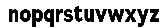 Adrianna Condensed Bold Font LOWERCASE