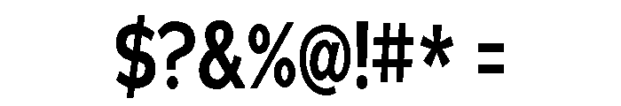 Adrianna Condensed Demi Bold Font OTHER CHARS