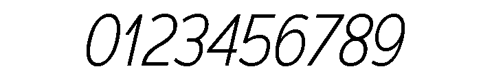 Adrianna Condensed Light Italic Font OTHER CHARS
