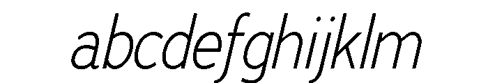 Adrianna Condensed Light Italic FONT