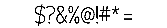 Adrianna Condensed Light Font OTHER CHARS