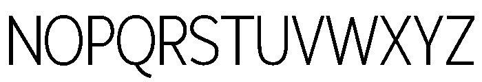 Adrianna Condensed Light Font UPPERCASE