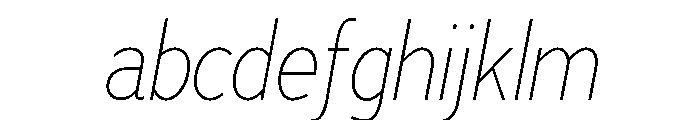 Adrianna Condensed Thin Italic FONT