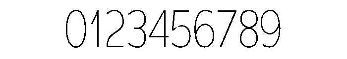 Adrianna Condensed Thin Font OTHER CHARS